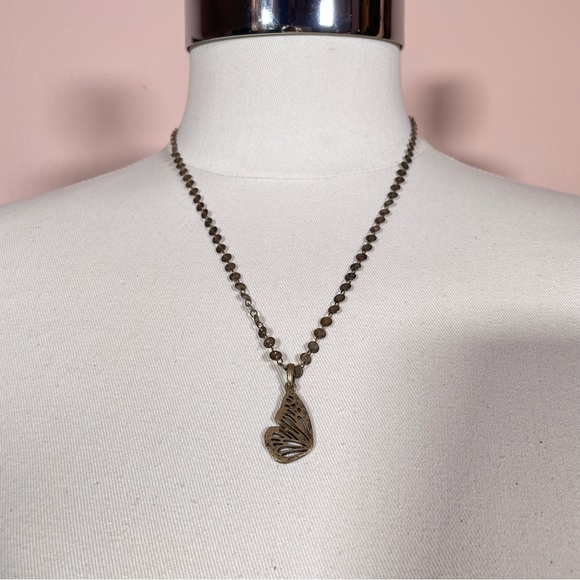 LUCKY BRAND Fairy Core Butterfly Copper Tone Boho Fall Autumn Whisical Necklace - Picture 6 of 7